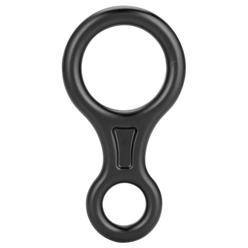 SolUptanisu Climbing,Climbing Rappel 8 Ring, 35KN Figure 8 Aluminum Descender Rappel Ring Rock Climbing Rescue Gear for Rappelling Belaying Climbing (Black) - BeesActive Australia