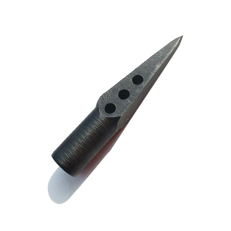 AMEYXGS 6pcs Traditional Hunting Broadheads Archery Glue on Arrowheads for Wooden Bamboo Arrows for 8mm Bamboo Wood Arrows Black01 - BeesActive Australia