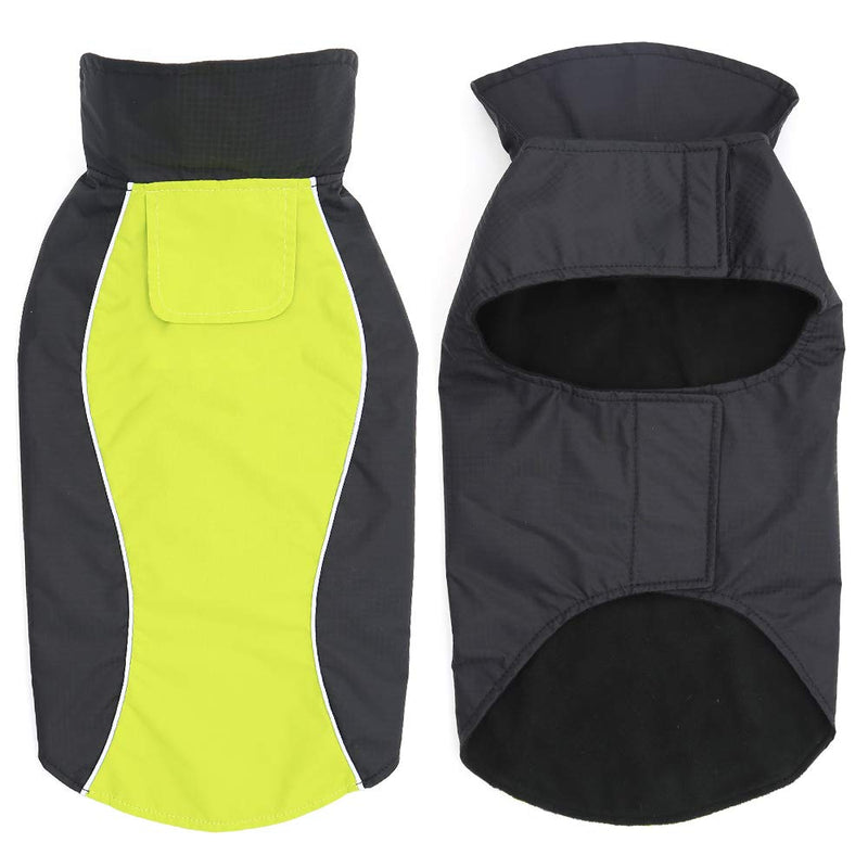 VIZPET Dog Raincoat Waterproof Lightweight & High Visibility Dog Coat Jacket for Small Medium Large Dogs Green-L - BeesActive Australia