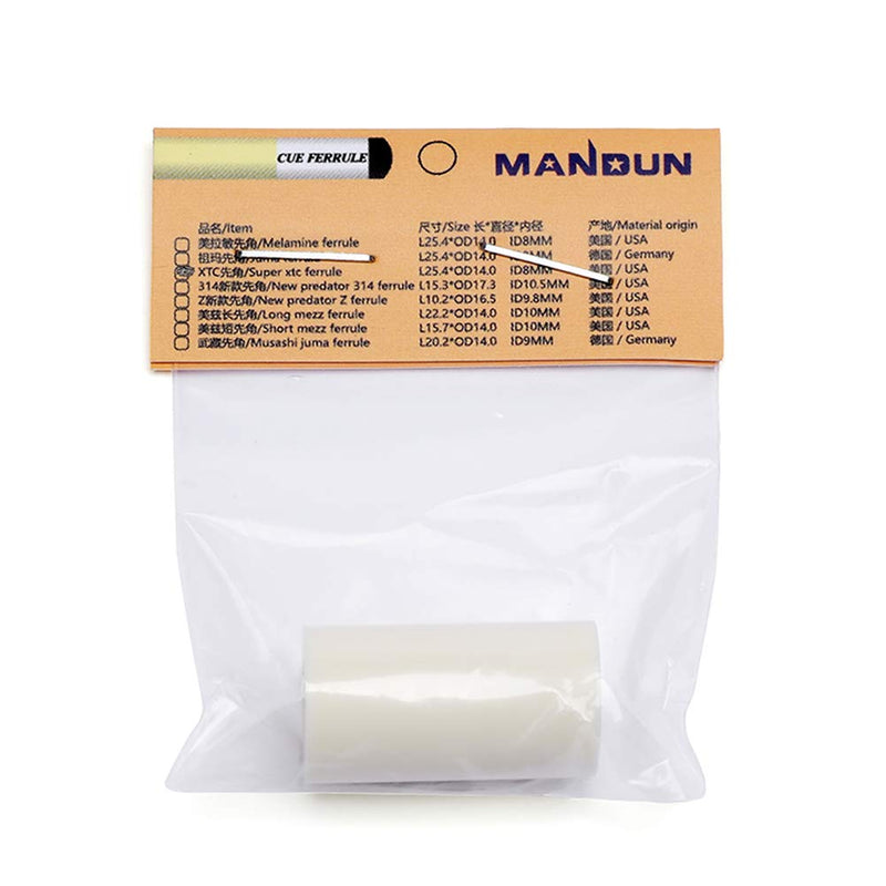 MANDUN XTC Pool Cue Shaft Ferrule 14mm 2 PCS - BeesActive Australia