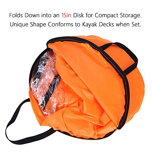 VGEBY Wind Sail, 42inch Kayak Sail Foldable Wind Paddle Adventure Sail Fold-able Downwind Sail for Kayaks, Canoes, Inflatable Boats, Paddle Board Boating Supplies - BeesActive Australia