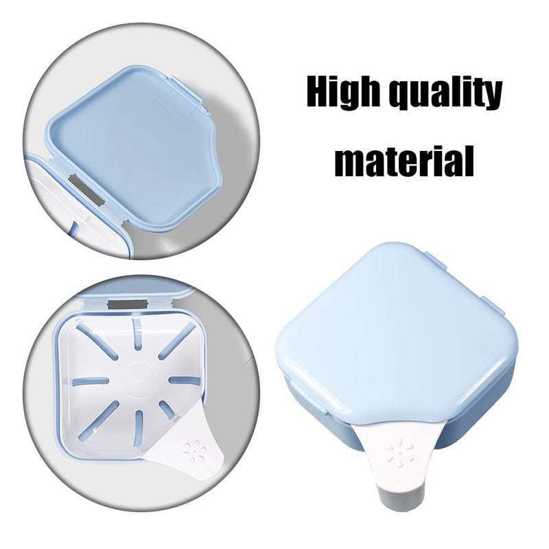 Denture Box Dual Purpose Hygienic Denture Case Denture Cleanning Set with Denture Brush for Ortho Retainers and Dental Appliances - BeesActive Australia