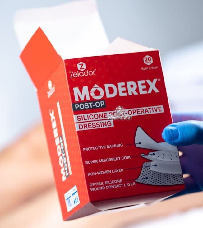 Silicone Post-Op Dressing for Wound Care After Surgical Operation (10x30cm x 5) 10x30cm x 5 - BeesActive Australia