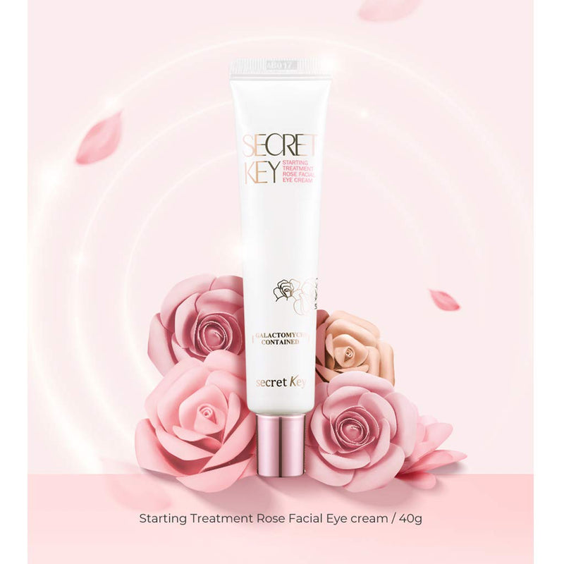 SECRET KEY Starting Treatment Rose Facial Eye Cream 40g (1.41 oz.) - Intensive Nourishing Multi Eye, Face, Neck Cream, Refreshing and Revitalizing, Reduces Fine Wrinkles, Dark Circles - BeesActive Australia