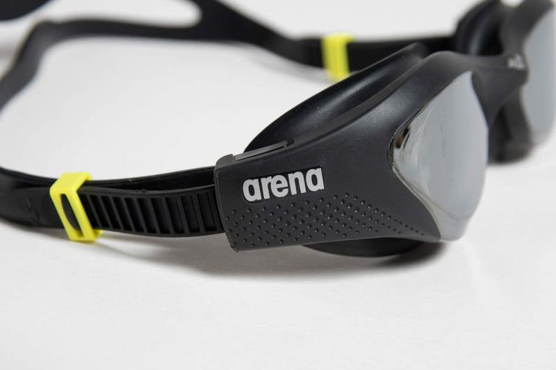 [AUSTRALIA] - Arena The One Swim Goggles for Men and Women Silver-Black-Black Mirror Lens 