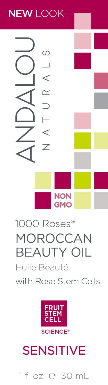 Andalou Naturals 1000 Roses Moroccan Beauty Oil Ounce, White, rose, 1 Fl Oz - BeesActive Australia
