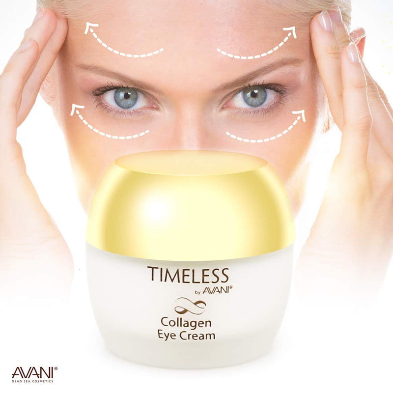 Timeless by AVANI Collagen Eye Cream | Enriched with Natural Plant Extracts, Vitamin E, & Collagen | Reduces Appearance of Fine Lines, Wrinkles, & Puffiness - 1.7 fl. oz. - BeesActive Australia