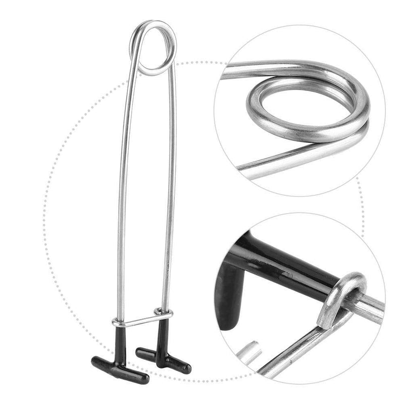 Fish Mouth Opener, MAGT Stainless Steel Fish Mouth Spreader Water Bottle Hanger Jaw Spreader Saltwater Fishing Accessory - BeesActive Australia