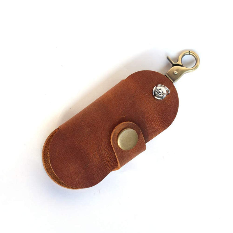 Upgraded Version of Simple Multifunctional Leather Key Organizer Door Key Car Key Case Brown - BeesActive Australia