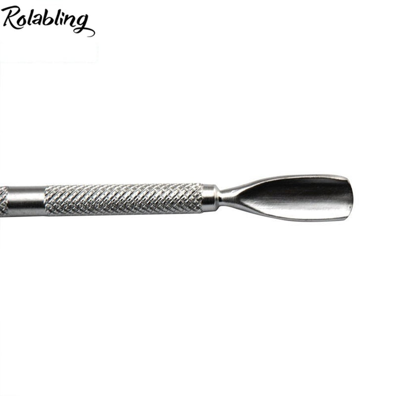 Rolabling Cuticle Pusher Spoon Nail Cleaner Professional Stainless Steel Cuticle Remover Durable Manicure and Pedicure Tools - BeesActive Australia