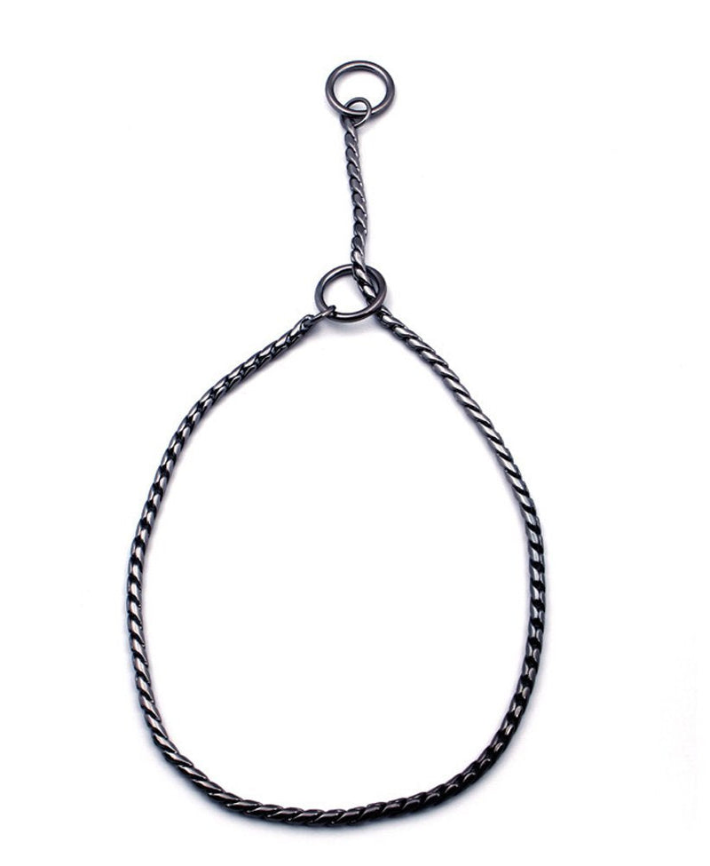 SGODA Dog Chain Collar Choke Pet Training Snake Collar with Heavy Links Black Length 24" 5mm - BeesActive Australia