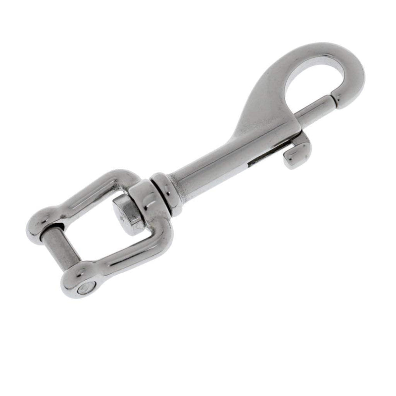 YiMusic 2 Pieces Heavy Duty 316 Stainless Steel Swivel Shackle Bolt Snap Hook Suit for Outdoor Camping Fishing Water Sports Accessories - BeesActive Australia