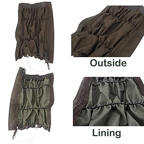 Fnina Thicken Oxford Snake Gaiters Snake Bite Protection Gaiter for Lower Legs Gaiter for Hiking Hunting Snake Proof Waterproof Snow Boot Cover onesize Adjustable Legging for Men and Women,Army green - BeesActive Australia