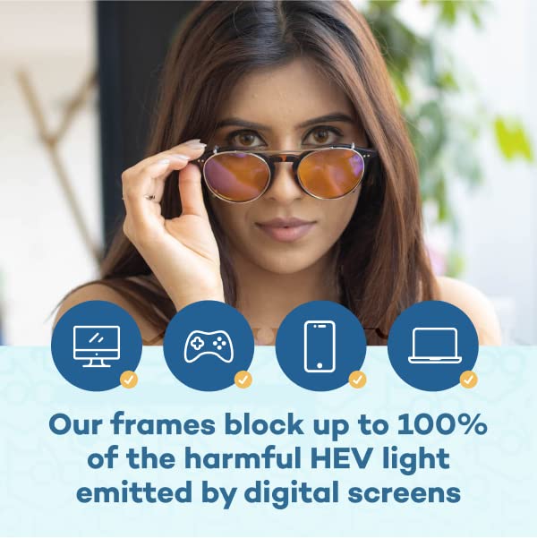 Foxmans Stylish Blue Light Blocking Glasses for Men & Women | Protection Against Computer & Digital Eye Strain, Dry Eyes, Headaches & Blurry Vision | UK Brand Lennon Triple Bundle Clipons - BeesActive Australia