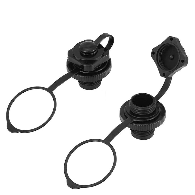 Inflatable Boat Air Valve,2PCS Inflatable Boat Spiral Air Plugs One-Way Inflation Replacement Screw for Inflatable Boat - BeesActive Australia