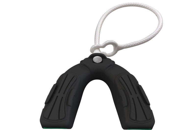 Coollo Sports Boil and Bite Mouth Guard with Tether DBT Custom Fit Sport Mouthpiece for Football, Hockey, Rugby, Lacrosse (Free Storage Case+ Strap) -Adult Size Adult -Ages 11 & Above Mint Green & Black - BeesActive Australia