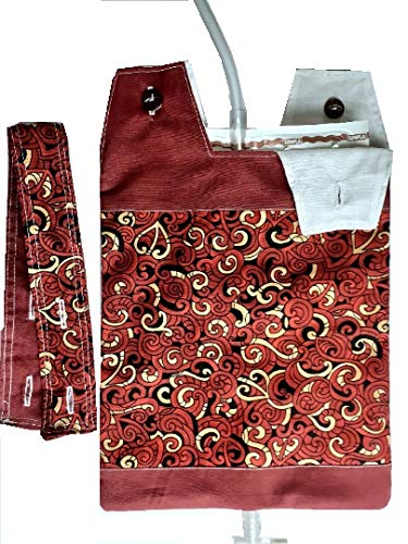 100% Cotton Catheter Night Bag Holder with Handle. Cover for a Catheter Night Bag. Nutex. - BeesActive Australia