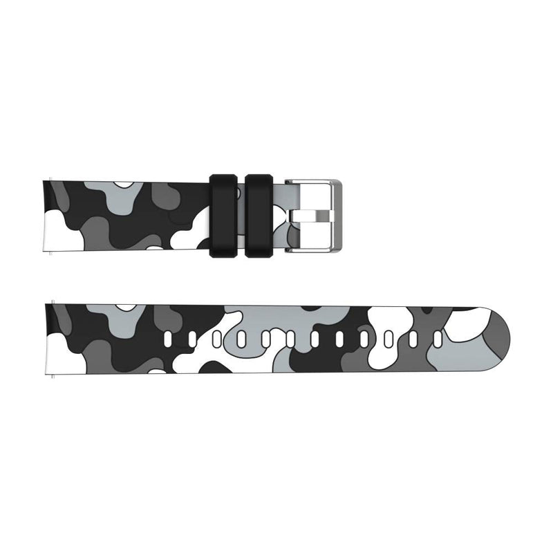 TenCloud 4-Pack Bands Compatible with Lintelek ID205L/ ID205S/ ID205U Smart Watch Bands Replacement Silicone Straps 19MM No Fading Camo Wristbands for ID205L - BeesActive Australia
