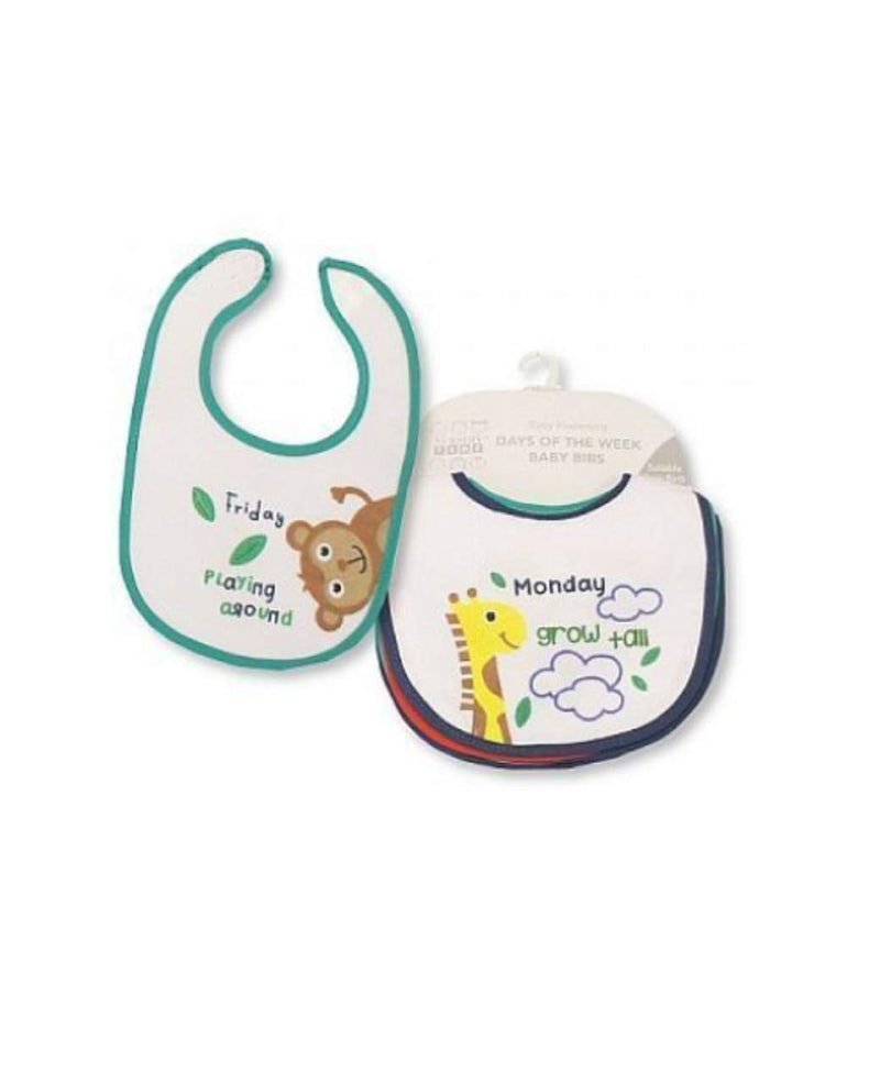 Baby Bibs 7 Days of The Week Bibs Boys and Girls Options 0-6 Months (Boys 7 Days) Boys 7 days - BeesActive Australia