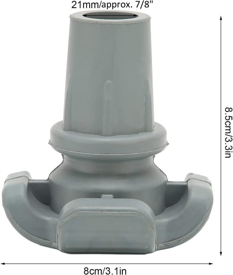 Lifeswonderful - Pair of 22mm 7/8" Large Rubber Crutch Tips Foot Ferrules for Greater Stability - BeesActive Australia
