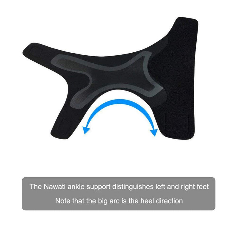 Ankle Brace Support Sleeve, Adjustable Breathable Elastic Anti-Sprain Ankle Brace Sleeve, for Basketball Sports Joint Pain Injury Recovery, Arch Support, Foot Ankle Swelling, Heel Spurs, 1 Pair (XL) XL - BeesActive Australia