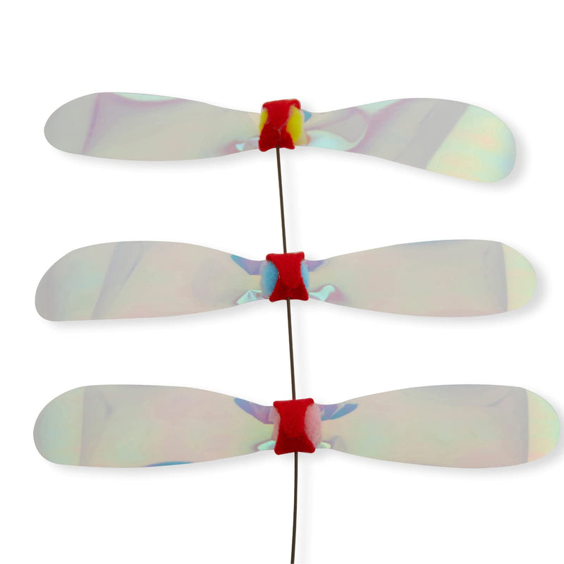 NECOICHI Crinkly Critters Cat Wand Dancing Dragonfly Trio Cat Wand - BeesActive Australia