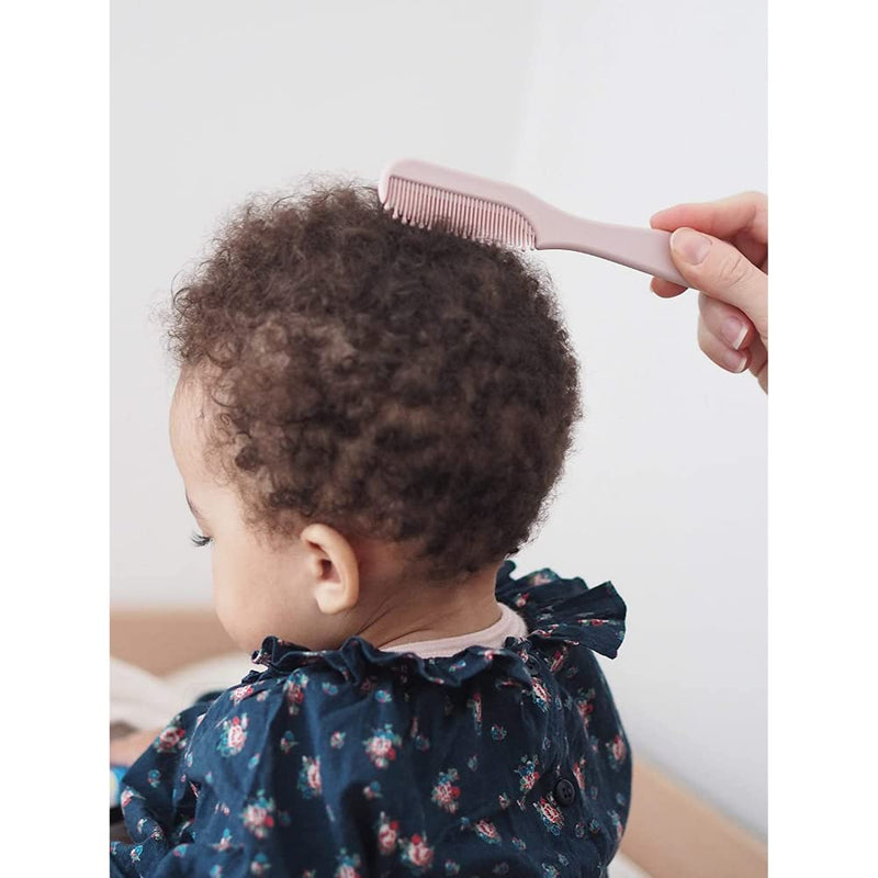 BÉABA - Bathroom Accessories for Babies and Children - 1 x Bath Thermometer + 1 x Nail Clippers + 1 x Comb/Brush - Pink - BeesActive Australia