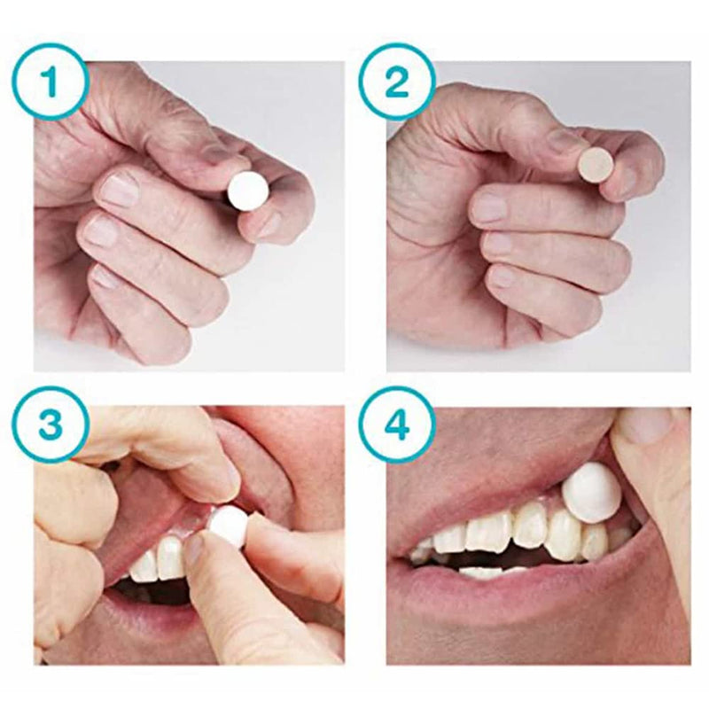 OraCoat XyliMelts – 80 Adhesive Tablets Against Dry Mouth – Discreet – Can be Used during Sleep – Vegan – Mint Free - BeesActive Australia