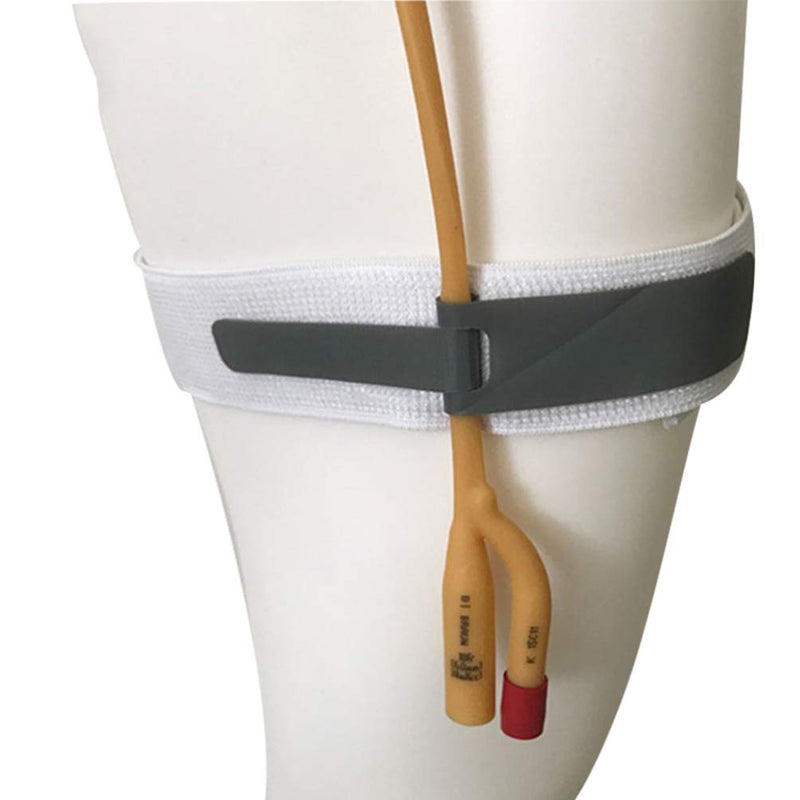 Healifty Catheter Leg Strap Urinary Catheter Holder Catheter Tube Holder Leg Ban Stabilization Device Urine Bag Holder (White) - BeesActive Australia
