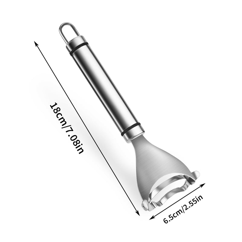 COMNICO Corn Scraper Stainless Steel Cutter Kernel Remover Tool Cob Planer Stripper Peeler Thresher Multifunctional Kitchen Utensils Grips with Ergonomic Handle（Silver，1 Piece） - BeesActive Australia