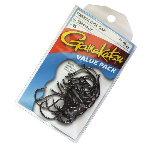 Gamakatsu Finesse Wide Gap Hook-Pack NS Black 1 - BeesActive Australia
