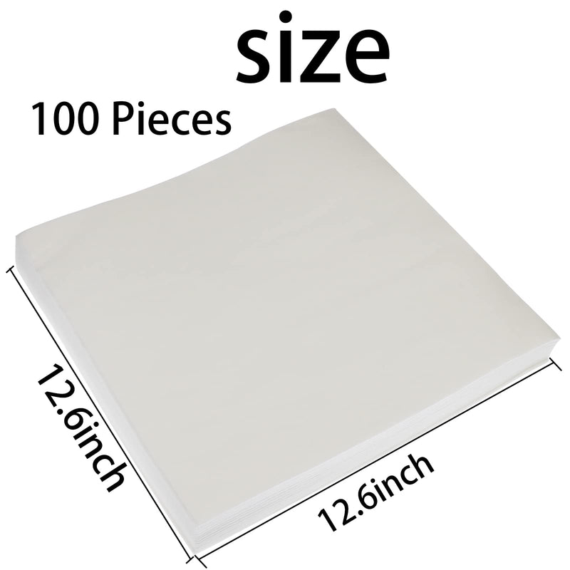 Toysructin 100 Sheets Bird Cage Liner, 12.6X12.6 Inch Disposable Absorbent Birdcage Liners Thicken Non-Woven Birdcage Tray Liner Paper, Precut Pet Animal Cages Cushion Cuttable Pets Cage Accessories 12.6*12.6inch white - BeesActive Australia