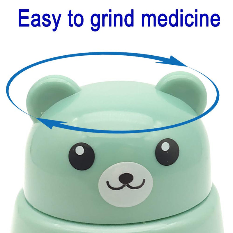 CoaGu Crush Pill Crusher and Grinder | Large | Crushes Pills, Vitamins, Tablets | Easy to Clean (Green, 2.8"x3.6") 2.8"x3.6" Green - BeesActive Australia