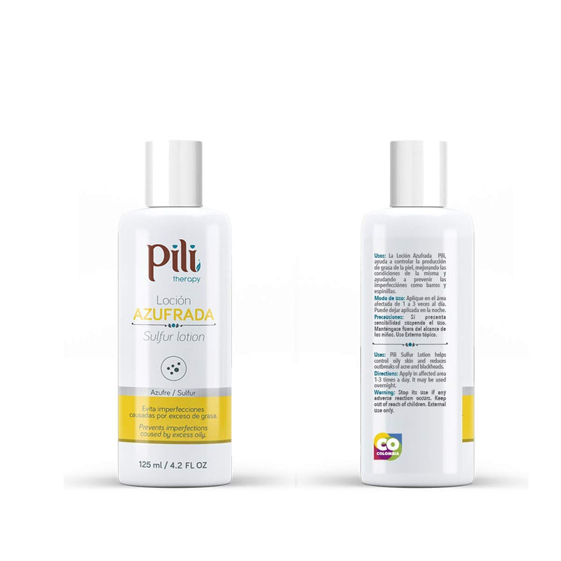 Pili Sulfur Lotion. Helps control oily skin. For face and body. 4.2 fl.oz. - BeesActive Australia