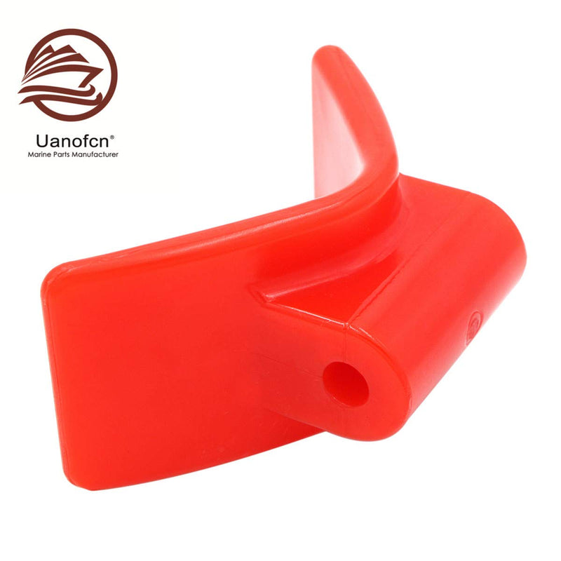 [AUSTRALIA] - UANOFCN 3 Inch 'V'Mounting Width Bow Stop Roller for Boat Trailer Non Marking red，Polyurethane 