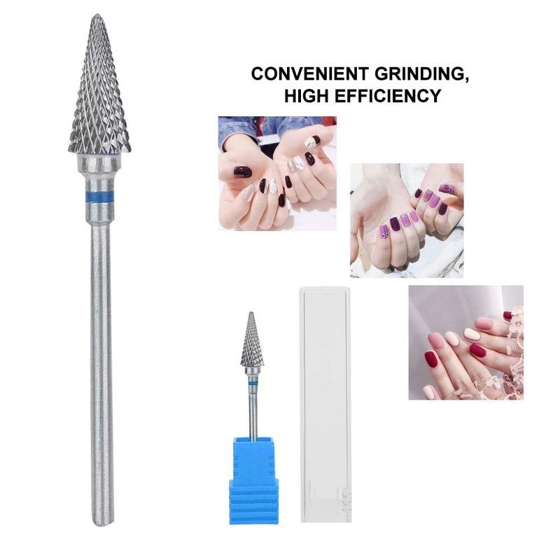 Nail Drill Bits,Tungsten Steel Nail Art Manicure Drill Bits Electric Pedicure Manicure Grinding Head Nail Polishing Accessory Portable Electric Nail Drill (Blue) - BeesActive Australia