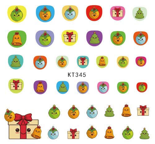 Kids Nail Stickers, 5 Sheets Self-Adhesive DIY Nail Art Decoration Set, Holiday Snowman Santa Sticker Nail Wraps Art Decals for Little Girls Christmas - BeesActive Australia