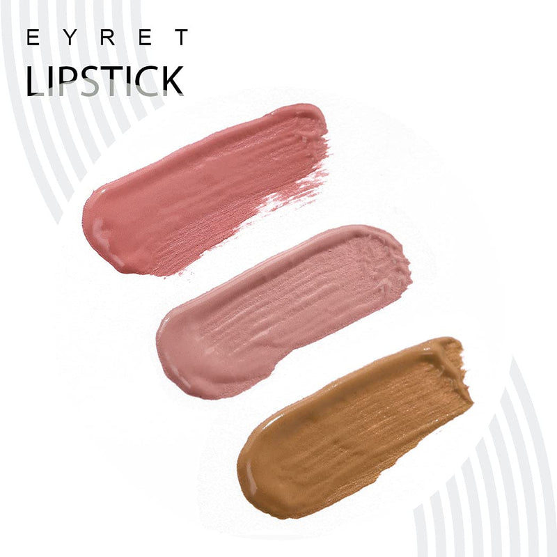 Eyret Matte Long-lasting Liquid Lipstick Set Nude Non-stick Cup Waterproof Lip Gloss Set Superstay Velvety Lipcolor Set Beauty Cosmetics for Women and Girls(3 Pcs)(L-Pink) L-Pink - BeesActive Australia