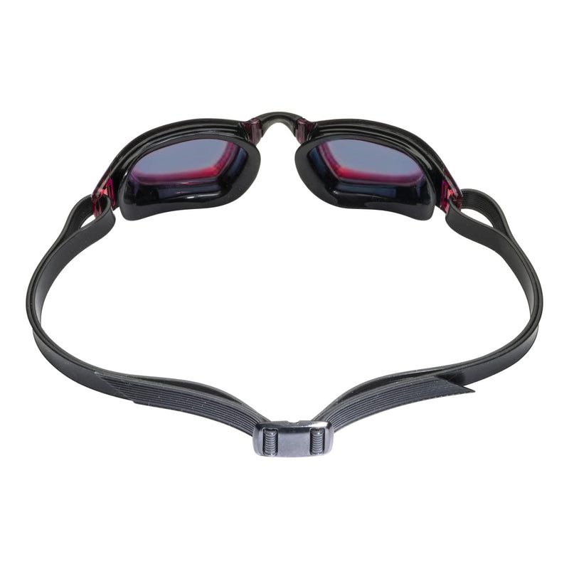 Aqua Sphere XCEED Adult Swim Goggles - Curved Lens Technology, Adjustable Nose Bridge -| Unisex Adult, Red Titanium-Mirrored Lens, Black/Black Frame, One Size (EP3030101LMR) - BeesActive Australia