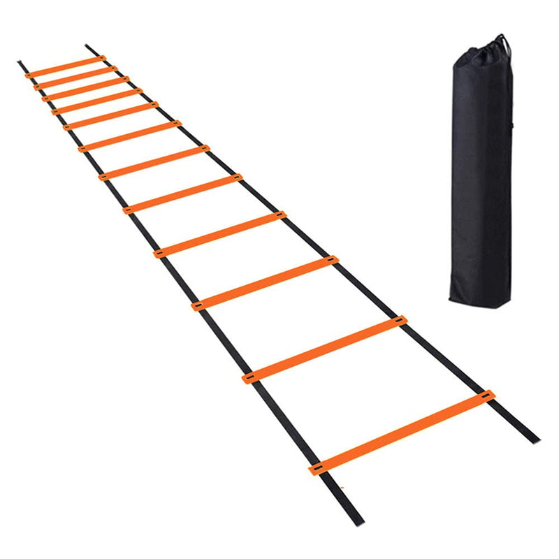 Springen Agility Ladder Agility Training Ladder Speed 12 Rung - Training Ladder for Soccer with Carrying Bag(Random Color) - BeesActive Australia