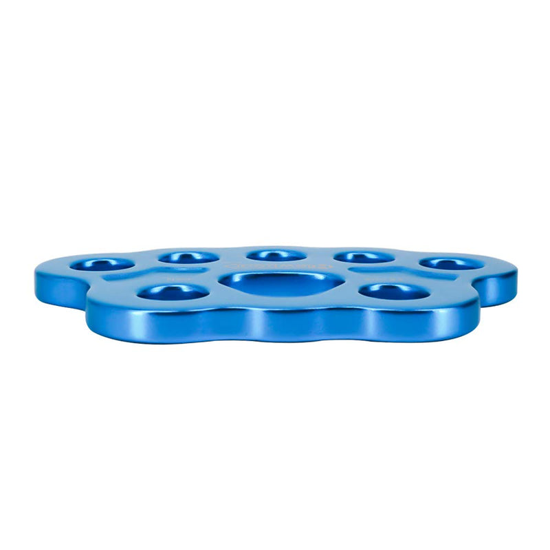 NewDoar Descender Plate 40KN Paw Rigging Plate 4/5 Holes Rock Climbing Gear (8 holes/40KN Blue) - BeesActive Australia