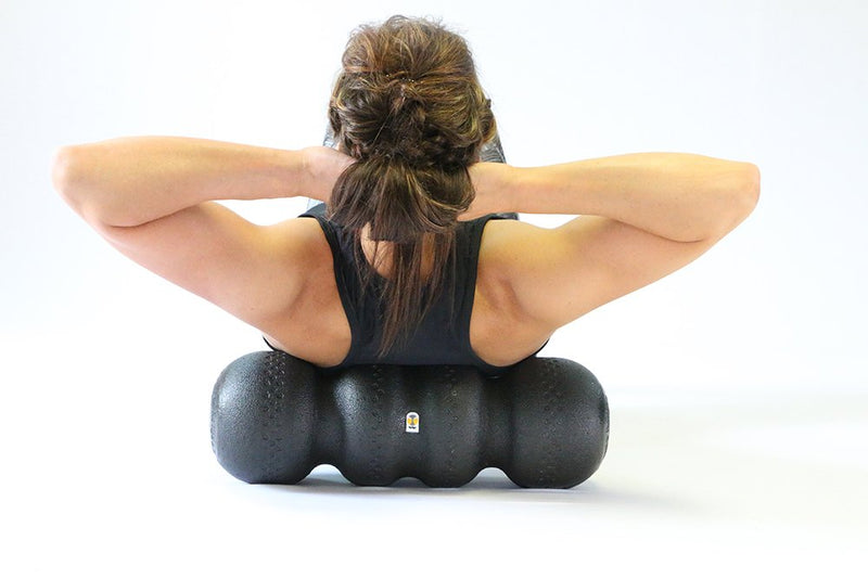 Rollga Foam Roller PRO for Back Pain, Shin Splints, and Sore Muscle Recovery, Hard Foam, 18 inches Black - BeesActive Australia