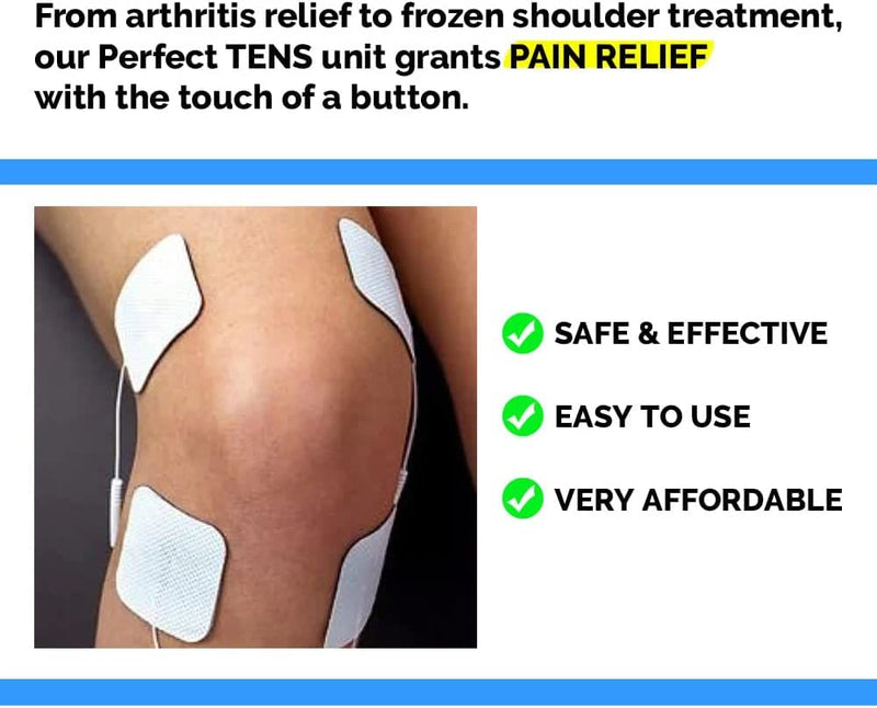 TensCare Perfect TENS - Clinically Proven TENS Machine for Relief from Back, Hip, Leg, Arm Pains, Arthritis and Sciatica - BeesActive Australia