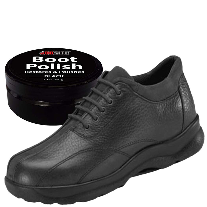 JobSite Premium Leather Boot & Shoe Polish Cream - Restores, Conditions & Polishes - 3 oz Black - BeesActive Australia