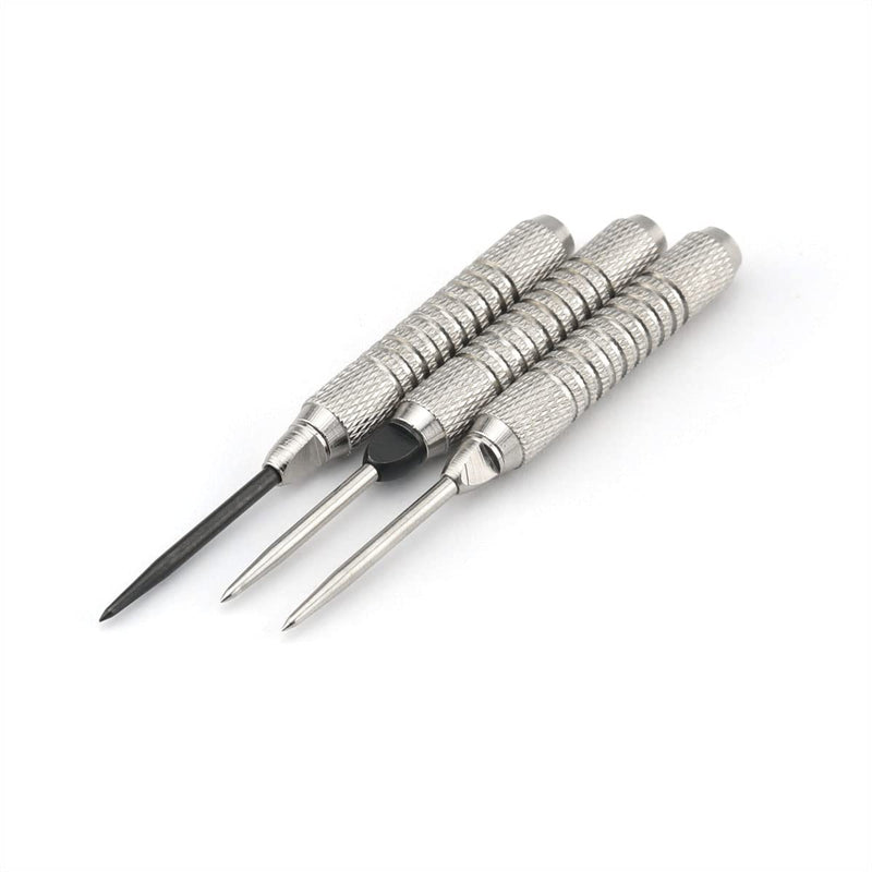 DGHAOP Steel Dart Tips 12pcs Flat Head Replaceable Dart Steel Tip 2BA Thread Darts Needle Accessories for Soft Tip Become Metal Needle Tips Darts 4 Types - BeesActive Australia