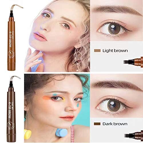 Eyebrow pencil-micro-movement eyebrow pencil-easy to draw natural eyebrow pencil (pack of 2) (Black) Black - BeesActive Australia