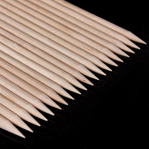 50pcs Wooden Sticks Nail Art Cuticle Pusher Remover Manicure Pedicure Multi-functional Tool - BeesActive Australia