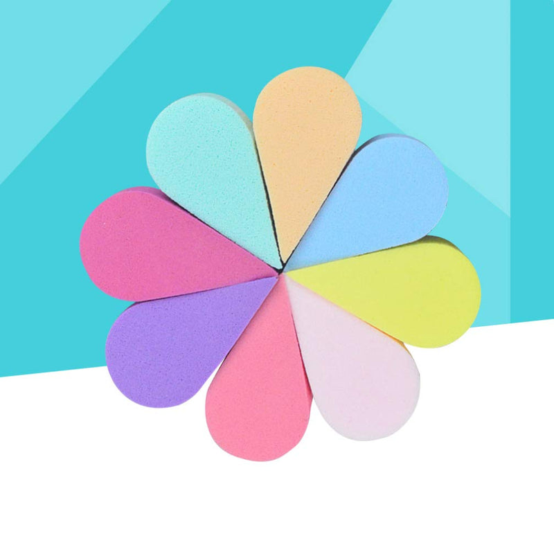 Healifty 8pcs Face Paint Sponges Soft Dual Use Petal Shape Reusable Facial Pads for Makeup & Cleaning - BeesActive Australia