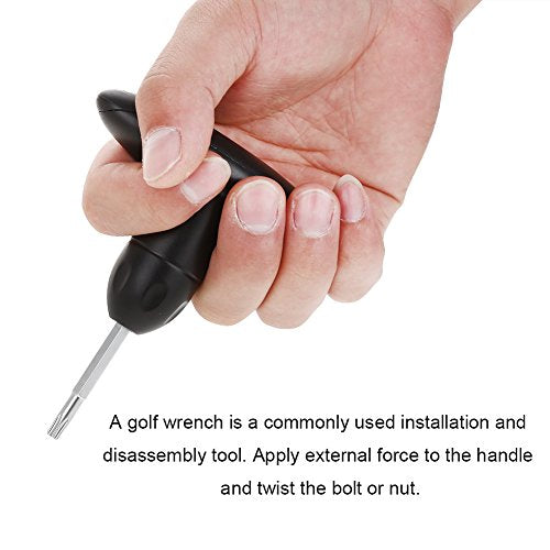VGEBY1 Golf Wrench, Stainless Steel Golf Adjustment Torque Wrench Tool for Golf Club Driver Shaft Adapter Accessory - BeesActive Australia