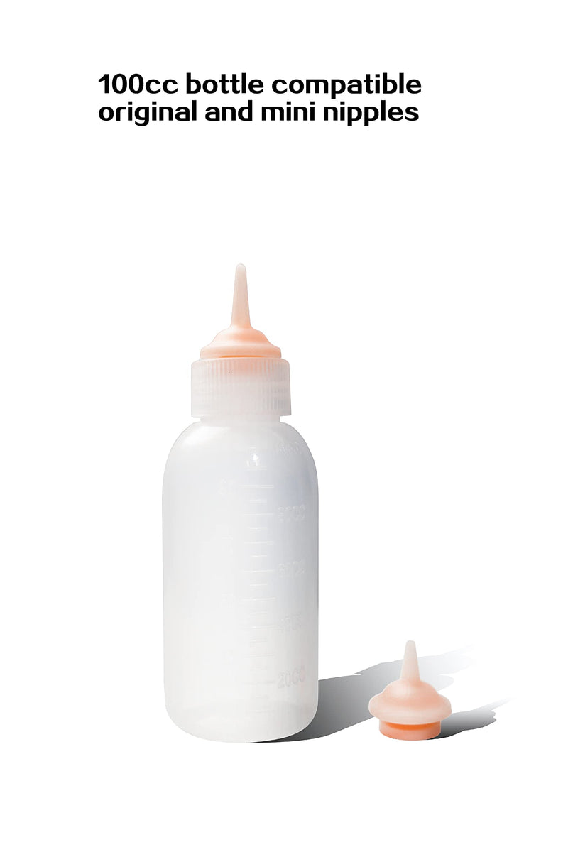 Pet Feeding Bottle for Kitten and Puppy 20cc Kitten Syringe Nipple 250cc and 100cc Nursing Bottles for Newborn Rabbits, Small Animals - BeesActive Australia
